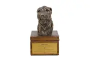 Irish Wolfhound brown mailbox Art-Dog