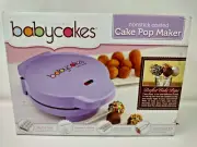NEW Babycakes Mini Cake Pop Maker Purple Makes 12 Non-Stick cake balls CP-12