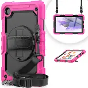 MCC Shockproof Samsung Galaxy Tab A7 Lite 8.7" Strap Case Cover T220 T225 [Magenta]