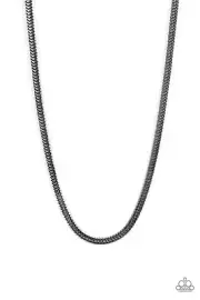 Paparazzi Downtown Defender Black Necklace NWT