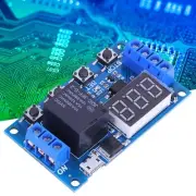 DC 6V 30V Trigger Delay On Off Cycle Timer Relay Module LED Display Micro USB 5V