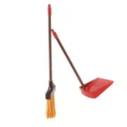 1 Set Miniature Broom and Dustpan Decoration Kid's Pretend