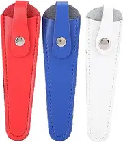 Professional Portable Hair Salon Scissors Bag 3pcs PU Leather Hairdressing Sheath Storage Hairdressing Tool Bag