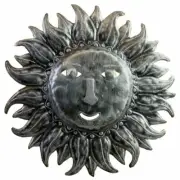 Garden Sun Face Metal Wall Art Sculpture Rustic Recycled Beyond Borders 20.5H