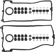 Zreneyfex 11127513194 Valve Cover Gasket Set, Replacement for BMW 545i 550i 645Ci 650i 745Li 750i 750Li X5 N62B44 N62B48 Engine 2002-2011, Replaces 11127513195 11127501588