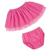 Mud Pie Summer Fun Pink Mesh Skirt and Bloomer Set 12-18M 24M-2T/3T 4T/5T