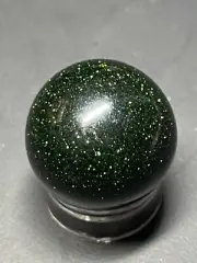 Green Sandstone Crystal Mini Sphere Ball Orb Marble 19.1mm