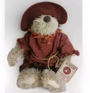 Boyds Bears Cornelius McPunkin Plush Stuffed 904321 Scarecrow Plaid Shirt Hat