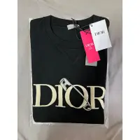 在飛比找蝦皮購物優惠-Dior-刺繡迴紋針短T