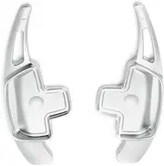 Car Steering Wheel Shift Paddles for W176 W246 W205 W117 X156 W253 for M&ercedes B&ENZ A B C E GLA GLC GLE Car Steering Wheel Shift Paddle Cover Shift Extension Rod HTEOPOEKFR(Silver)