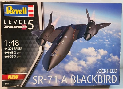 LOCKHEED SR-71A BLACKBIRD JET AIRCRAFT MODEL KIT - 1:48 - REVELL #04967 - 2021