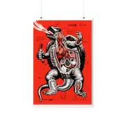 Gamera Anatomy Kaiju Diagram Poster, Various Sizes