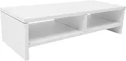 SHOWERORO Desktop Monitor Stand Riser Computer Lifting Rack for Desk Organization Sturdy Monitor Shelf for Home Office Workspace Maximize Storage Space and Reduce Clutter
