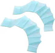 kowaku Swimming Hand Fins Webbed Swimming Gloves Silicone Gear Swim Training Hand Fin Silicone Soft Hand Paddles for Snorkeling Outdoor Swimming