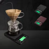 在飛比找松果購物優惠-【手沖咖啡神器☕】咖啡秤重儀 咖啡秤重機 咖啡秤 手沖咖啡 