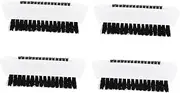 SECFOU 4pcs Double-Sided Hand Scrub Brush for Nail and Hand Cleaning Non- Soft Bristles Portable Design for Home and Travel Use