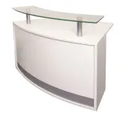 New Rapidline Modular Reception Counter Module Desk Mod 1 Warm White