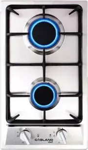 GASLAND Chef Gas Cooktop 2 Burner Gas Hob Stainless Steel Cook Top 30cm