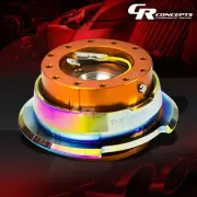 NRG UNIVERSAL STEERING WHEEL QUICK RELEASE ADAPTOR GEN 2.8 ROSEGOLD+IRIDIUM RING