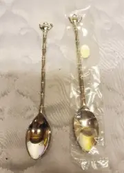 Set Of Two Vintage Siverplate Collectors Mini Spoon 5"L