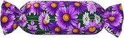 GaxfjRu Purple Daisy print Men's Crewneck Sweater Soft Casual Sweaters for Men Classic Loose Fit Pullover Sweaters