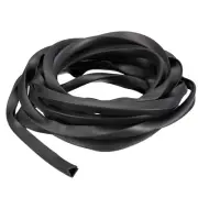 7/16"x 15/32"x 11.5ft Rubber U Channel Edge Trim Flat Fits 7.5-8mm Edge, Black