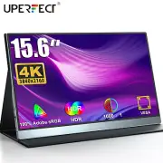UPERFECT 15.6 Inch 4K 3840x2160 Portable Monitor 100%Adobe Laptop Extend Screen