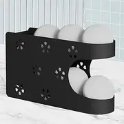 WDT Tool Magnetic Dryer Ball Holder for Laundry Room,Automatic Dryer Balls Roller Chute Container & Organizer,Dryer Ball Dispenser for Storage,White Dryer Ball Basket (No Balls)