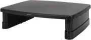 Height Adjustable Rectangular Computer Monitor Riser Desk Stand with Storage for