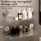 Suction Cup Shelf Bathroom Suction Cup Storage Rack Sorting Box Punch Free W6N2