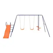 Action Gold Series 3 Unit Swing Set And Slide