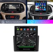 9.7'' Vertical Stereo Radio Android 13 GPS Head Unit FM For Fiat Doblo 2015-2019