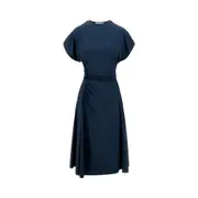 [VICTORIA BECKHAM] VICTORIA BECKHAM Draped knee-length dress Woman 8 8 Blue