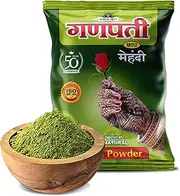 [GANPATI CHAP MEHENDI] 1KG (100gm, 10). Triple refined premium natural henna powder