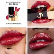 Yves Saint Laurent Rouge Pur CoutureTHE BOLD Intense Color 21 Rouge Paradoxe NIB
