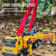 1:32 Concrete Pump Truck Toy Diecast Meatl Vehicle Model Pull Back Sound & Li CR
