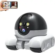 Blinky Bot, Blinky Bot Camera, 360° View 1080p HD Wi-Fi Mobile Pet Cameras, Dual Lenses and Dual Screens/App Remote Control/No Delay/Intelligent Recognition/HD Night Vision (1Pc, WiFi - 128G)
