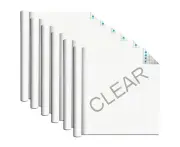 6x Boyle Self Adhesive Backing 1.5mx45cm Roll Vinyl Film Art/Craft Cover Clear