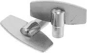Abaodam 2Pcs Clock Winding Key for Mechanical Clocks Repair Tools Durable Silver for Home and Office Timekeeping Needs