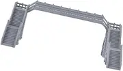 KONTONTY Miniature Model Train Set n Scale Model Railway Footbridge Table Building Supplies