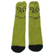 Toddler Boys & Girls Plush Green Grinch Stole Christmas Holiday Slipper Socks