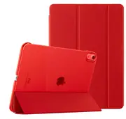 MCC iPad mini 6 2021 Tri-Fold Smart Cover Semi-Clear Back Case Apple mini6 6th Gen [Red]