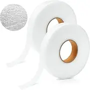 2 Rolls Iron on Hem Tape,Fusing Hem Tape Durable Adhesive, 1In x 70 Yards Adhesive, Durable No Sew Hemming Tape for Clothes Pants Collars Curtains DIY Tricot Projects Fabric Crafts (White)