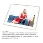 Digital Photo Frame 12In 1080P Picture Video Display Frame Led Remote Contro AUU