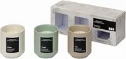 French Connection Stone Range Scented Jar Aromatherapy Candle | Premium Shea Butter Wax | Gifts for Women | (Set - 140G X 3, Warm Vanilla & Cashmere, Wildberry & Patchouli, Iris & Orange Blossom)