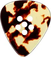 Musiin Custom Premium Guitar Pick Hand-Made Clear Tone pick for Electric Guitar Bass for Funk Jazz Blues Music (Tortie)