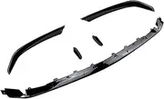Jodriva Front Bumper Spoiler Lip, for, W177 A-Class Hatchback A45 AMG 2018 2019 2020 2021 Black Lower Air Vent Trim Splitter Front Bumper Fog Light Cover