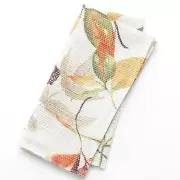 Croft & Barrow Watercolor Leaves Set of 2 Napkins - NEW