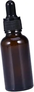 HONMEET Refillable Empty Glass Bottle Dropper for Essential Oils 30ml Amber Travel Size