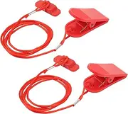 Topyond 2-Pack Treadmill Universal Safety Key - Magnetic Running Machine Key - Rectangle Red Treadmill Key - Ensures Safe Operation and User Security